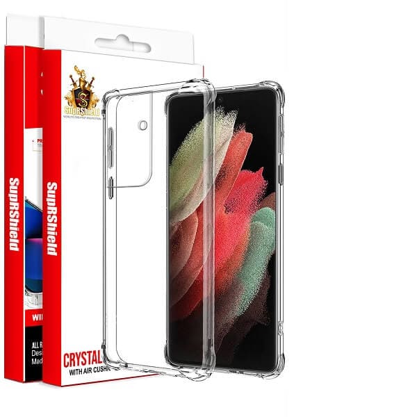 For Samsung Galaxy S21 Ultra SupRShield Clear Case Shockproof Tough Gel Heavy Duty Transparent Air Cushion Cover For Samsung Galaxy S21 Ultra SupRShield Clear Case Shockproof Tough Gel Heavy Duty Transparent Air Cushion Cover